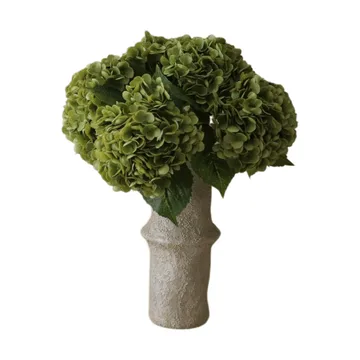 Hortensia kunstig bukett - Mosegrønn, 51 cm, 6 stk - Botané