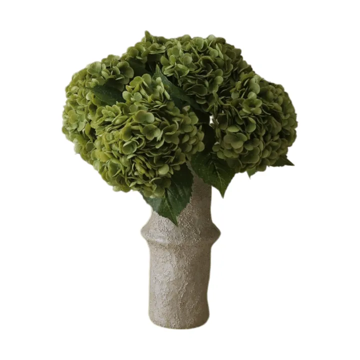 Hortensia kunstig bukett - Mosegrønn, 51 cm, 6 stk - Botané