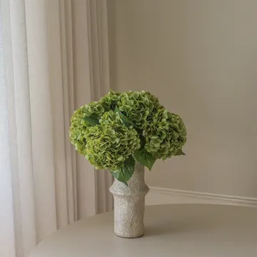 Hortensia kunstig bukett - Mosegrønn, 51 cm, 6 stk - Botané