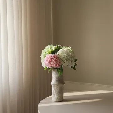 Hortensia kunstig bukett - Rosa-hvit-grønn, 7 stk. - Botané