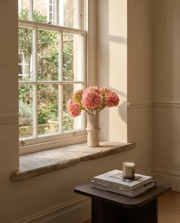 Hortensia kunstig bukett - Soft pink, 60 cm, 5 stk - Botané