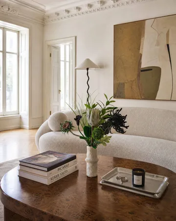 Midnight Wilderness kunstig bukett - Kongeprotea-krysantemum-kalla-nellik, 78 cm, 7 stk - Botané