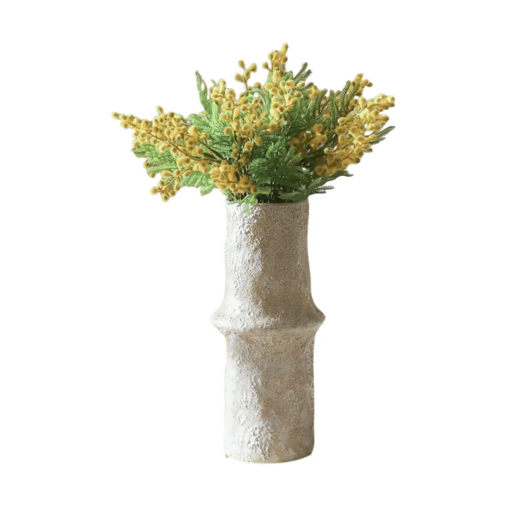 Mimosa kunstig bukett - Mini, gul 10 stk - Botané