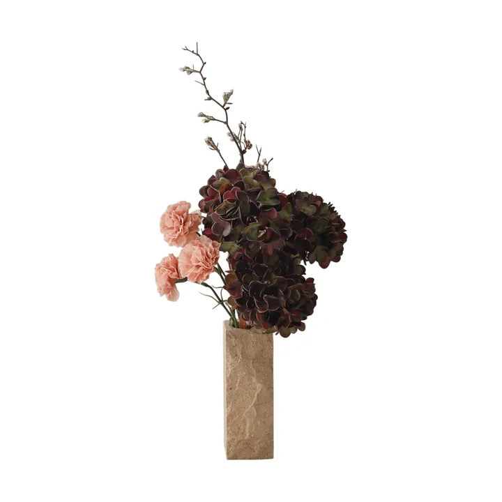 Moody blush kunstig bukett - Hortensia, nellik, kvist, 97 cm - Botané