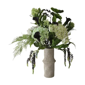 Moonlit Garden kunstig bukett - Hortensia-papegøyetulipan-kalla, 106 cm, 17 stk - Botané