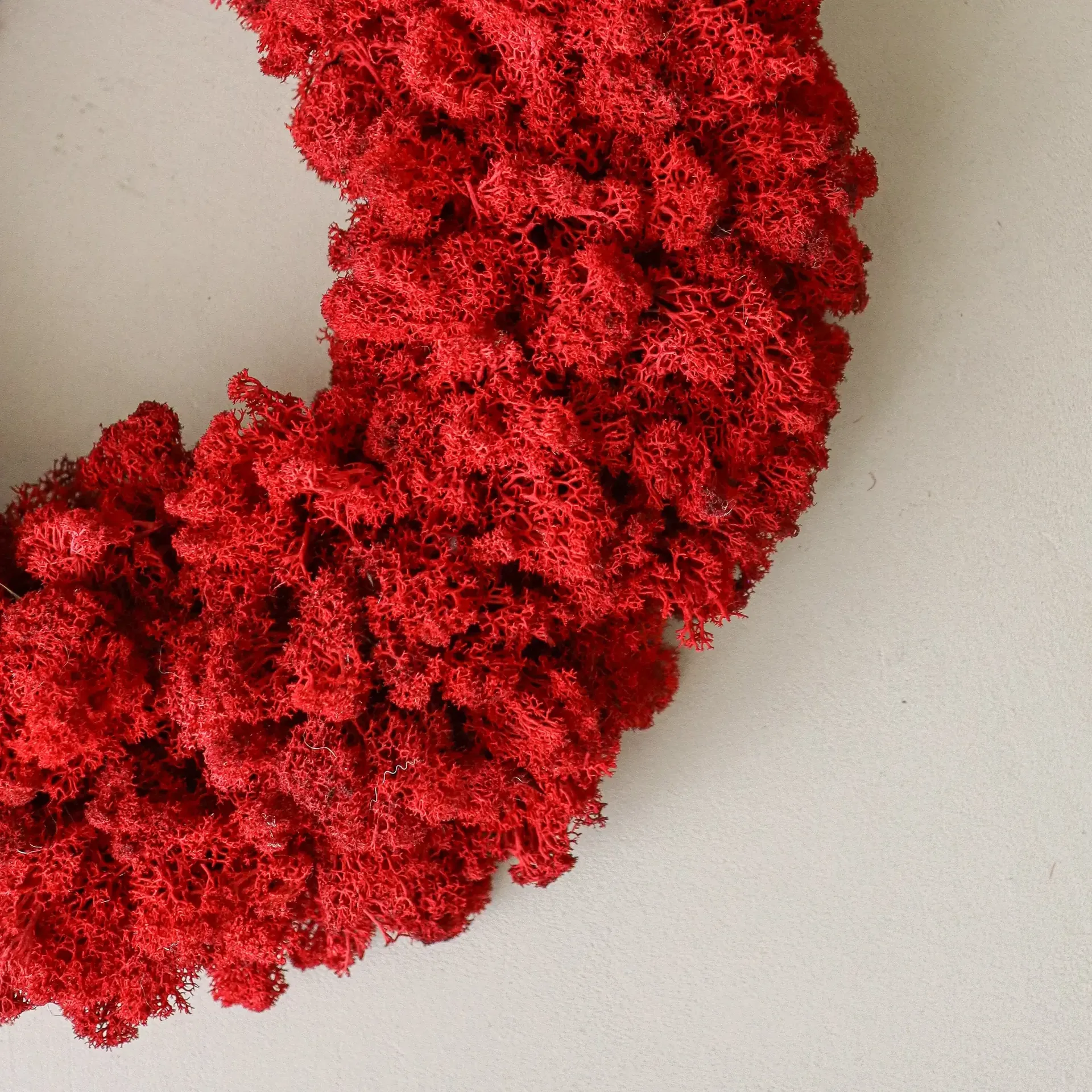 Moss Wreath mosekrans, Red, Ø40 cm Botané