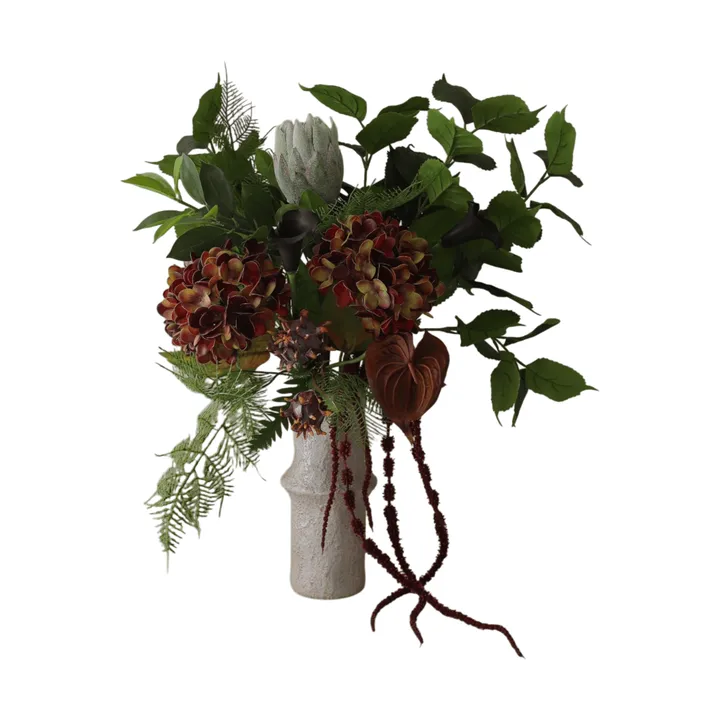 Noir Botanica kunstig bukett - Hortensia-kalla-anthurium 112 cm, 15 stk - Botané