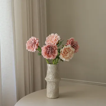 Peoner kunstig bukett - Dusty, 5 stk - Botané
