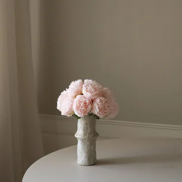 Peoner kunstig bukett - Mini, lyserosa 10 ts - Botané