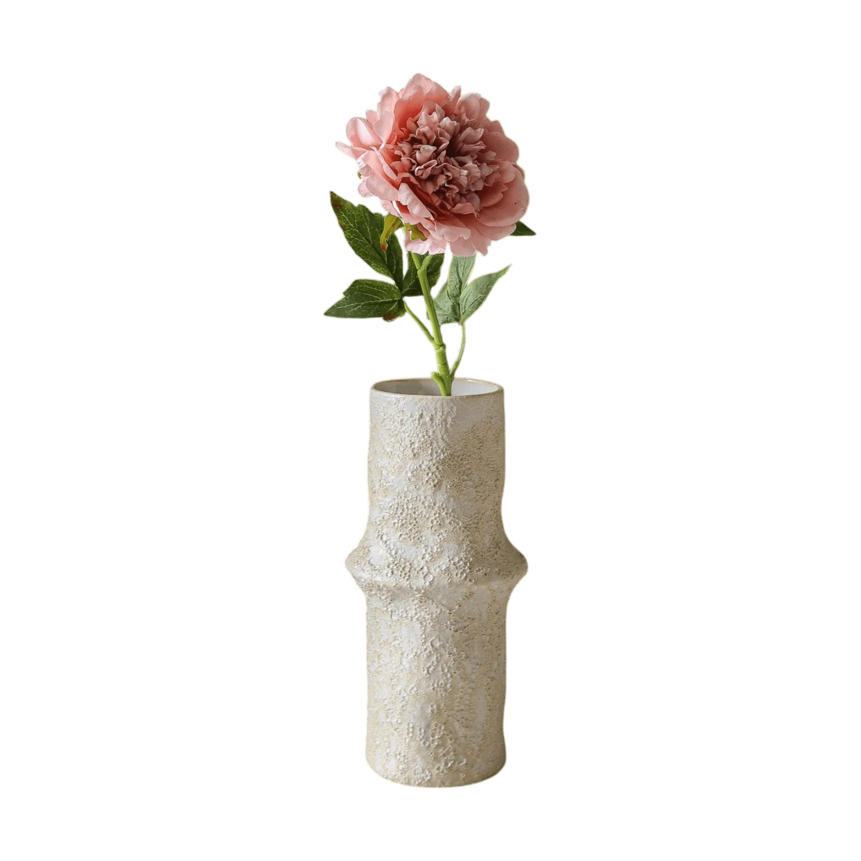 Pion kunstig blomst, Dusty pink, 56 cm, 1 stk Botané