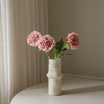 Pion kunstig blomst - Dusty pink, 56 cm, 1 stk - Botané