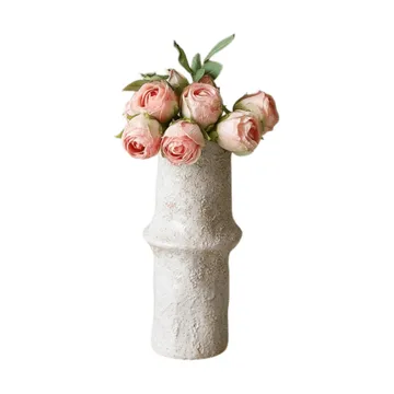 Roser kunstig bukett - Mini, lyserosa 10 stk - Botané