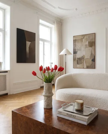 Tulipaner kunstig bukett - Light red, 5 stk - Botané