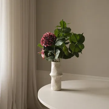 Velvet rouge kunstig bukett - Hortensia-rød anthurium 6 stk - Botané