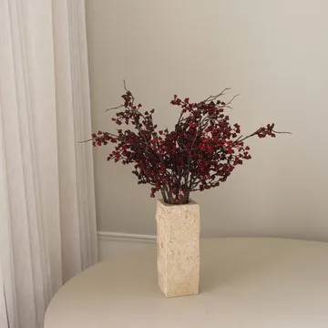Wild Berry kunstig bukett - Mørkerøde bærgrener, 66 cm - Botané