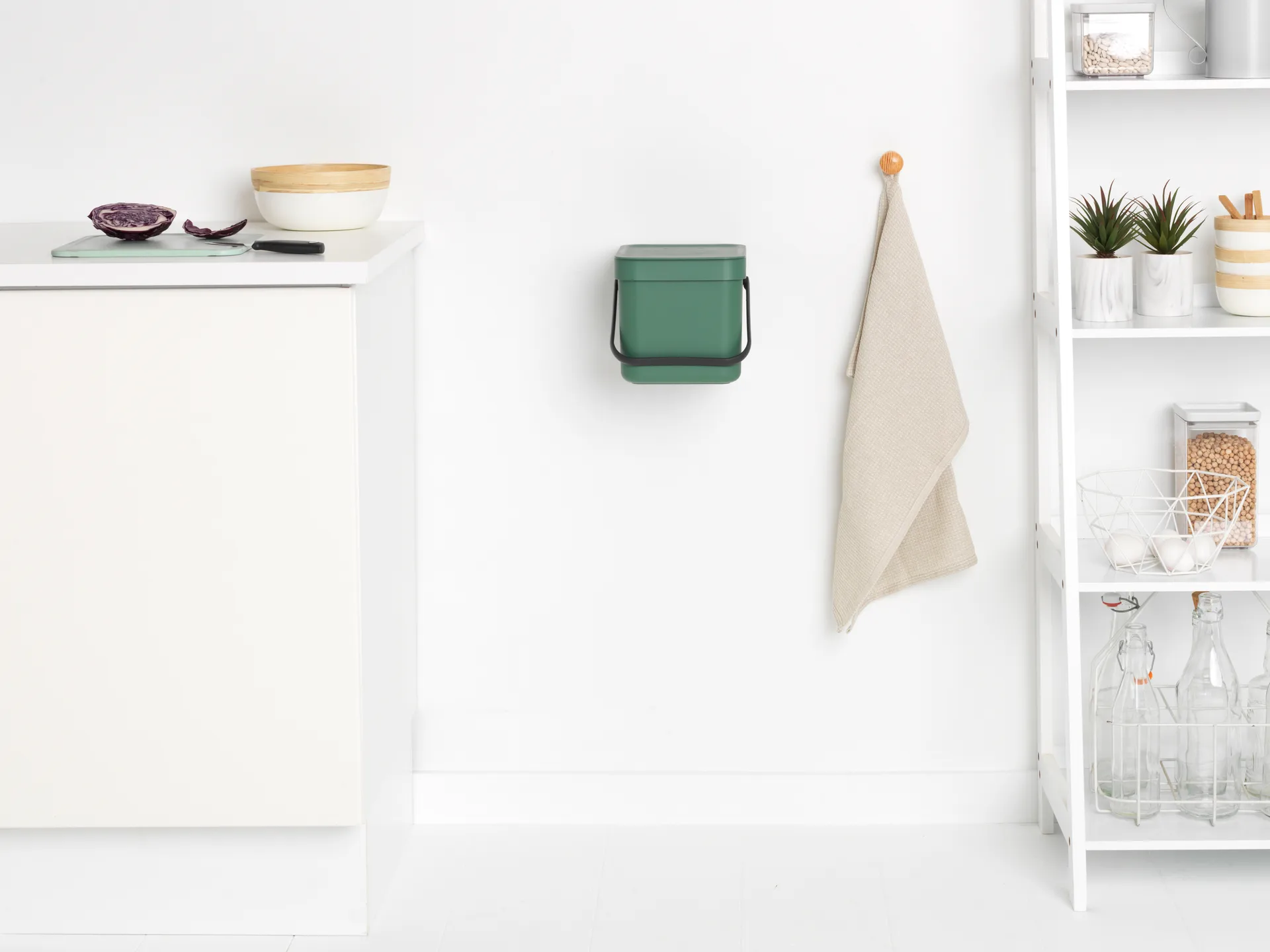 Avfallsbøtte Sort & Go 6 l, Fir Green Brabantia