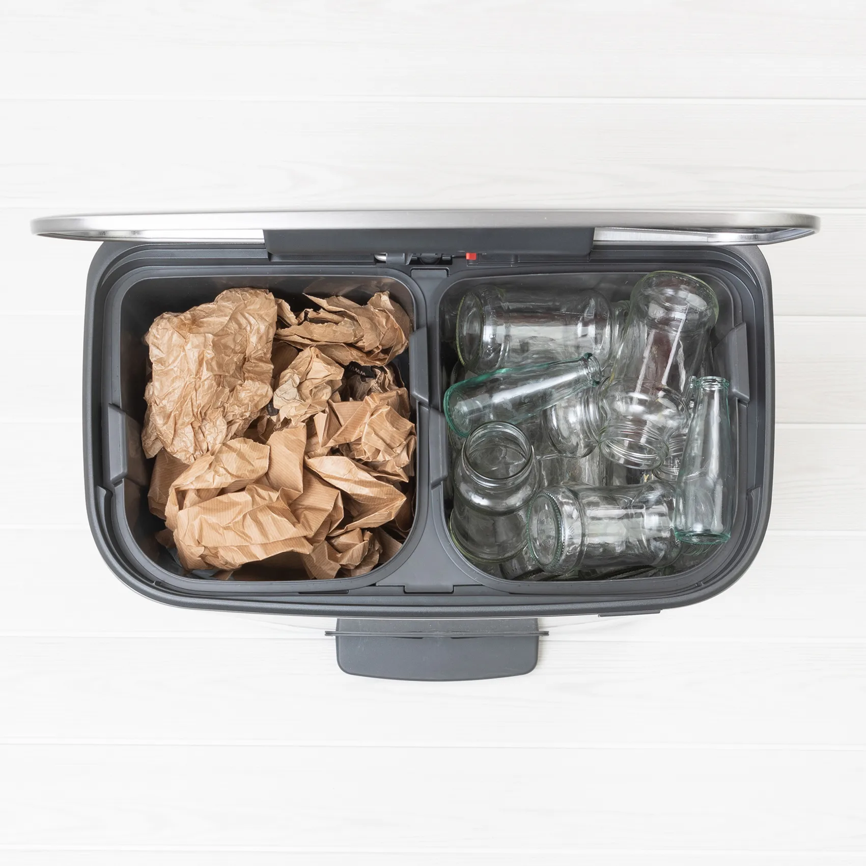 Bo bin pedalbøtte 2x30 L, Matt stål Brabantia