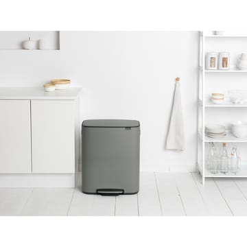 Bo bin pedalbøtte 2x30 L - Mineral concrete grey - Brabantia