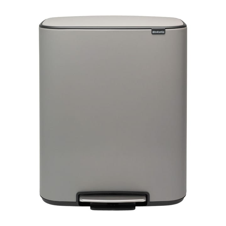 Bo bin pedalbøtte 2x30 L - Mineral concrete grey - Brabantia