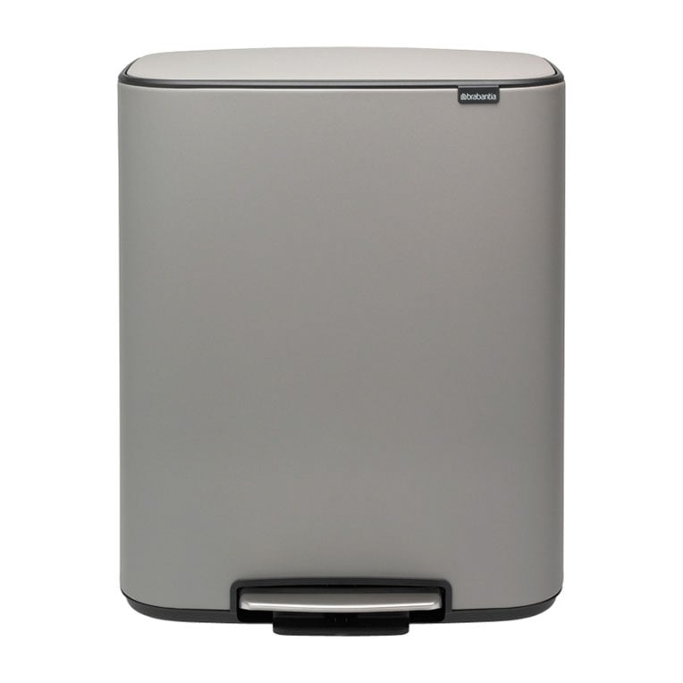 Brabantia Bo bin pedalbøtte 2x30 L Mineral concrete grey
