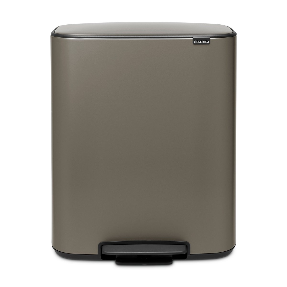 Brabantia Bo bin pedalbøtte 2x30 L Platinum