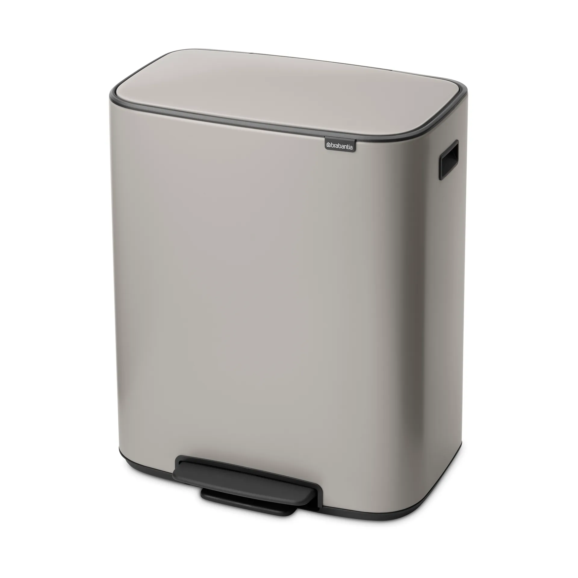 Bo bin pedalbøtte 2x30 L, Soft grey Brabantia