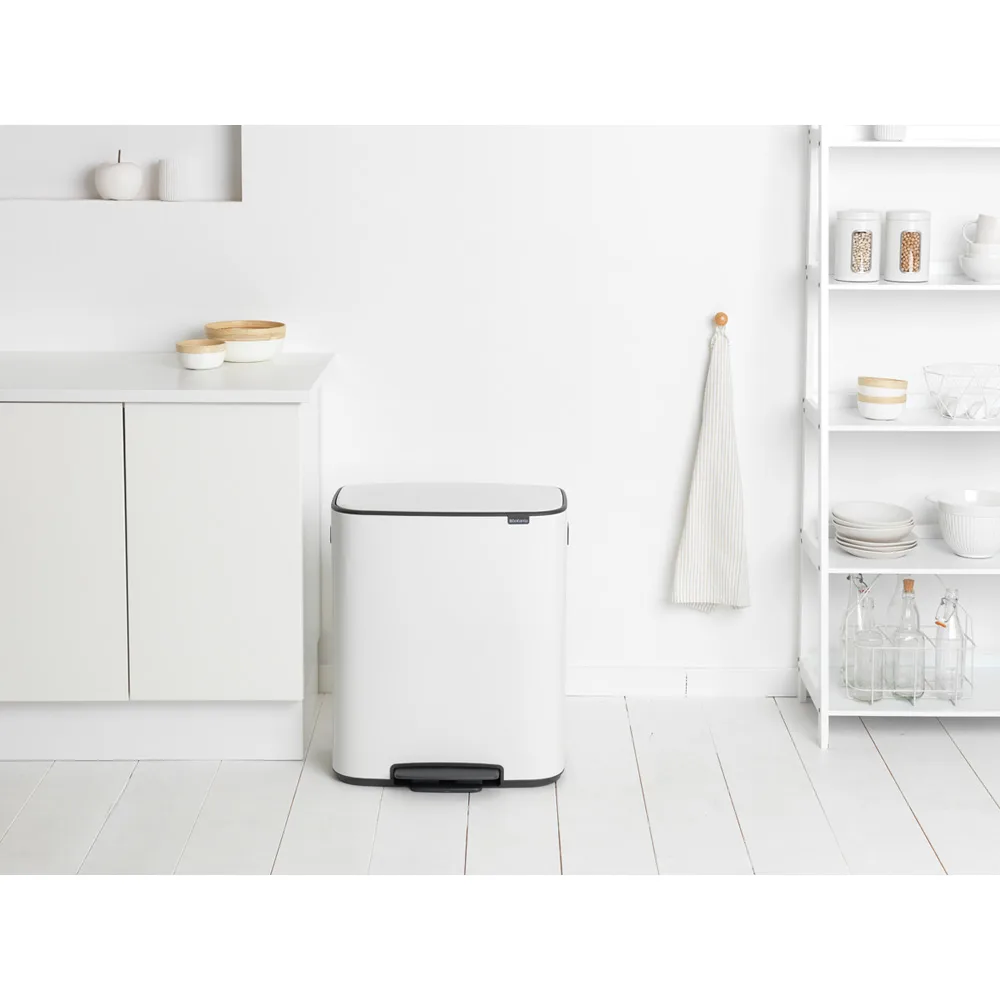 Bo bin pedalbøtte 2x30 L, White Brabantia