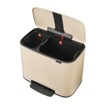 Bo pedalbøtte 11+23 l - Soft beige - Brabantia