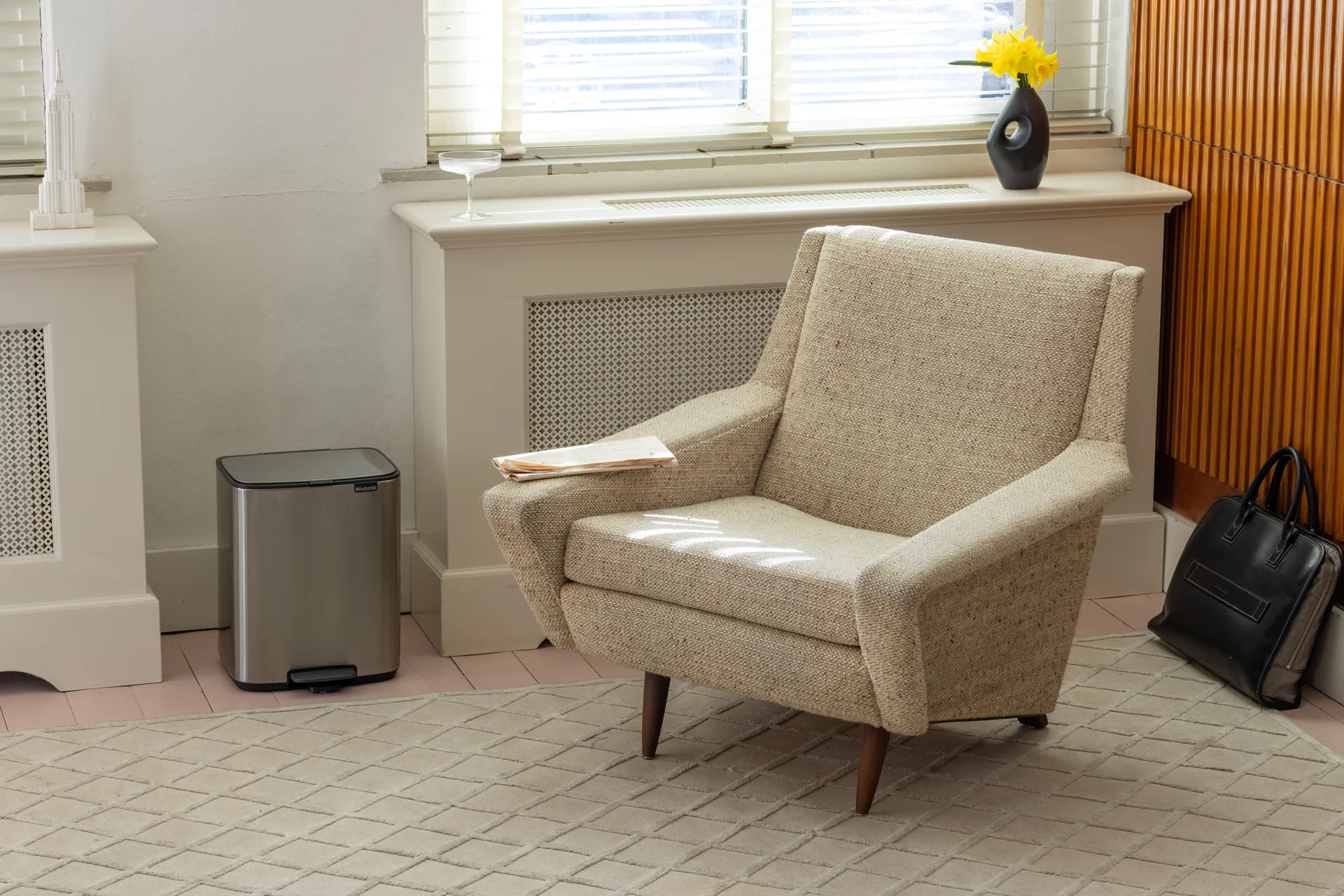 Bo pedalbøtte 12 l, Matt Steel Fingerprint Proof Brabantia