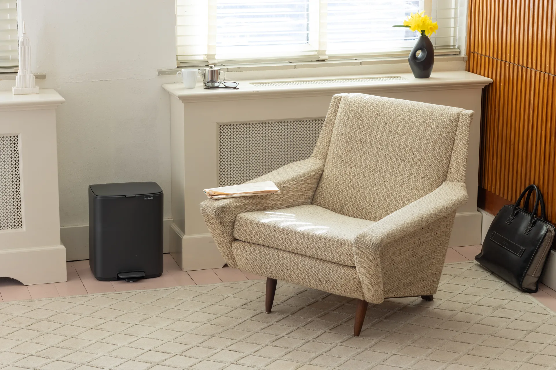 Bo pedalbøtte 12 l, Mineral Infinite Grey Brabantia