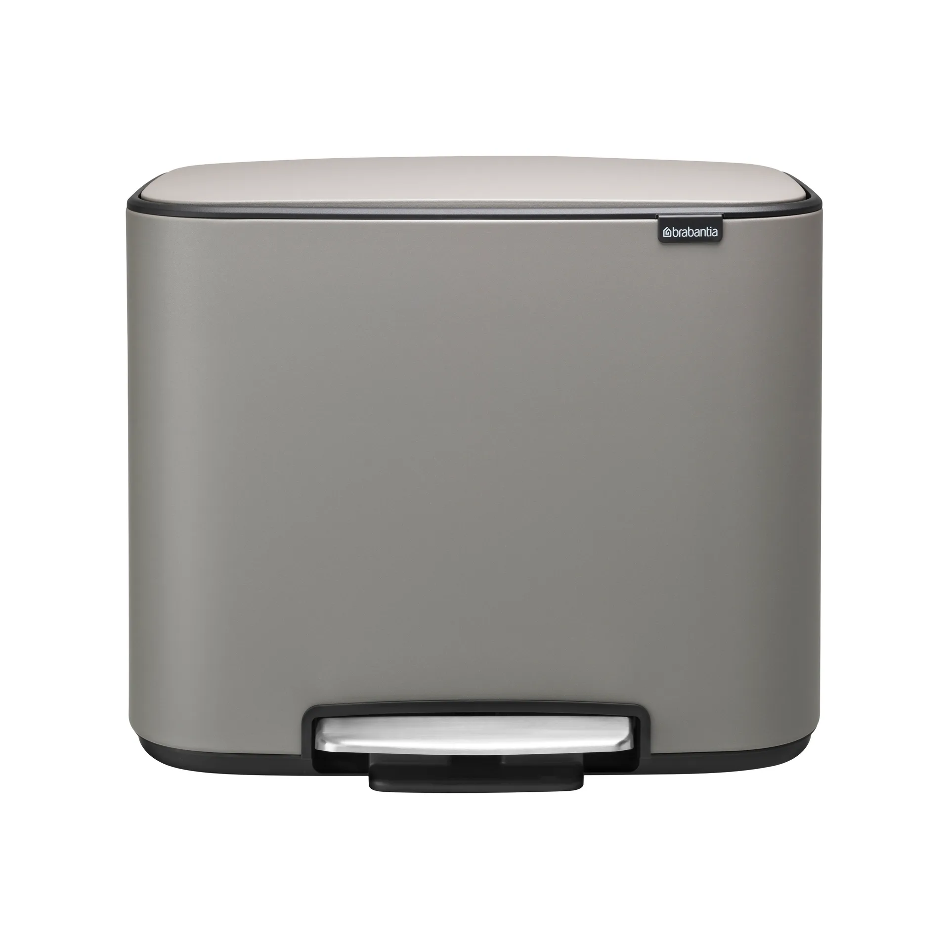 Bo pedalbøtte 3x11 l, mineral concrete grey Brabantia