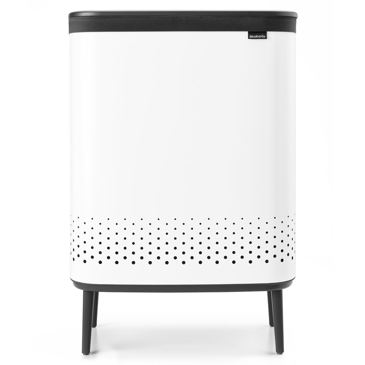 Brabantia Bo skittentøyskurv high 2x45 L Hvit