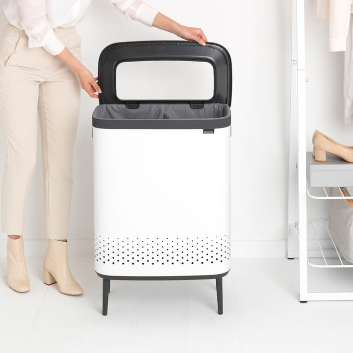 Bo skittentøyskurv high 2x45 L - Hvit - Brabantia