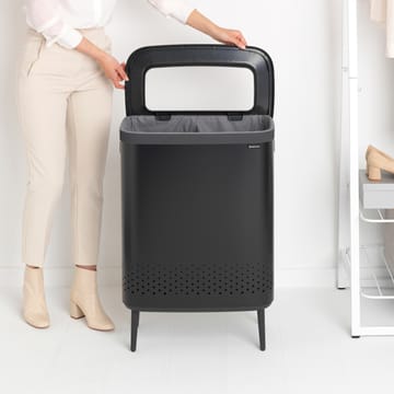 Bo skittentøyskurv high 2x45 L - Matt svart - Brabantia