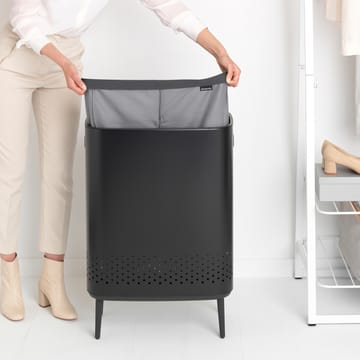 Bo skittentøyskurv high 2x45 L - Matt svart - Brabantia