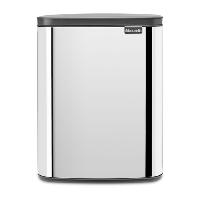 Brabantia Bo søppelbøtte 12 L Blankbørstet stål