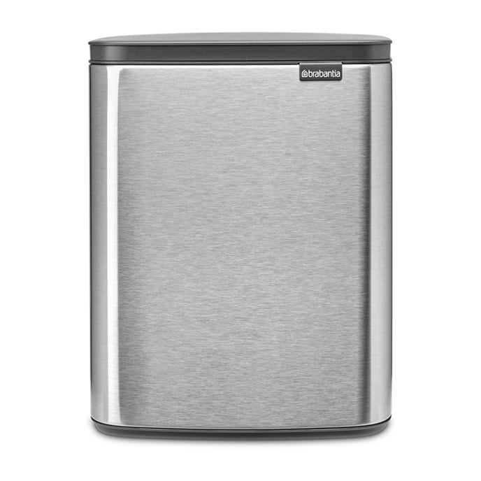 Brabantia Bo sppelbtte 12 L Mattbrstet stål | Skandinavisk Design | Skittentøyskurver | Blå