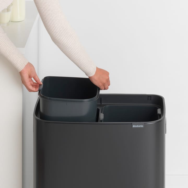 Bo touch bin 2 x 30 L, Matt svart Brabantia
