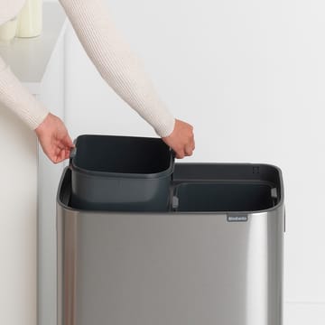 Bo touch bin 2 x 30 L - Mattbørstet stål - Brabantia