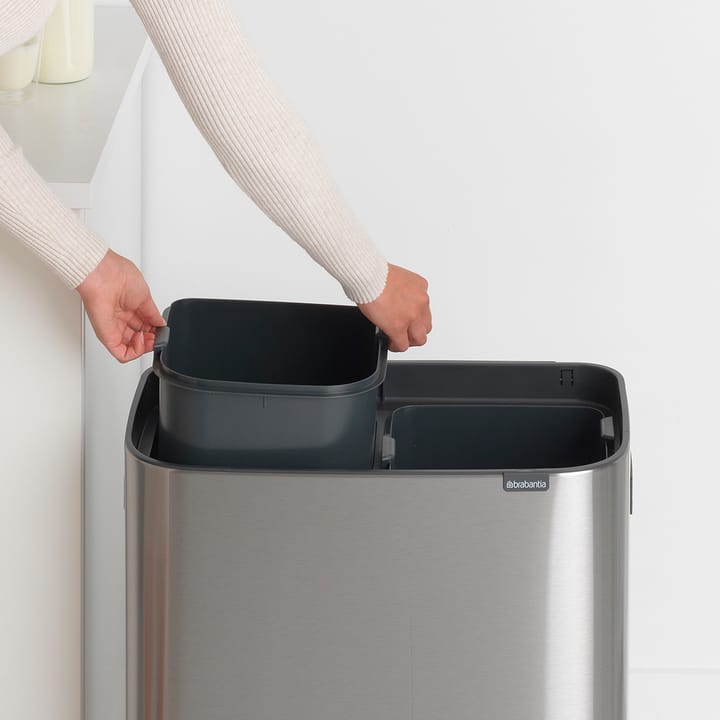 Bo touch bin 2 x 30 L - Mattbørstet stål - Brabantia