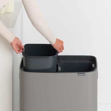 Bo touch bin 2 x 30 L - Mineral concrete grey - Brabantia