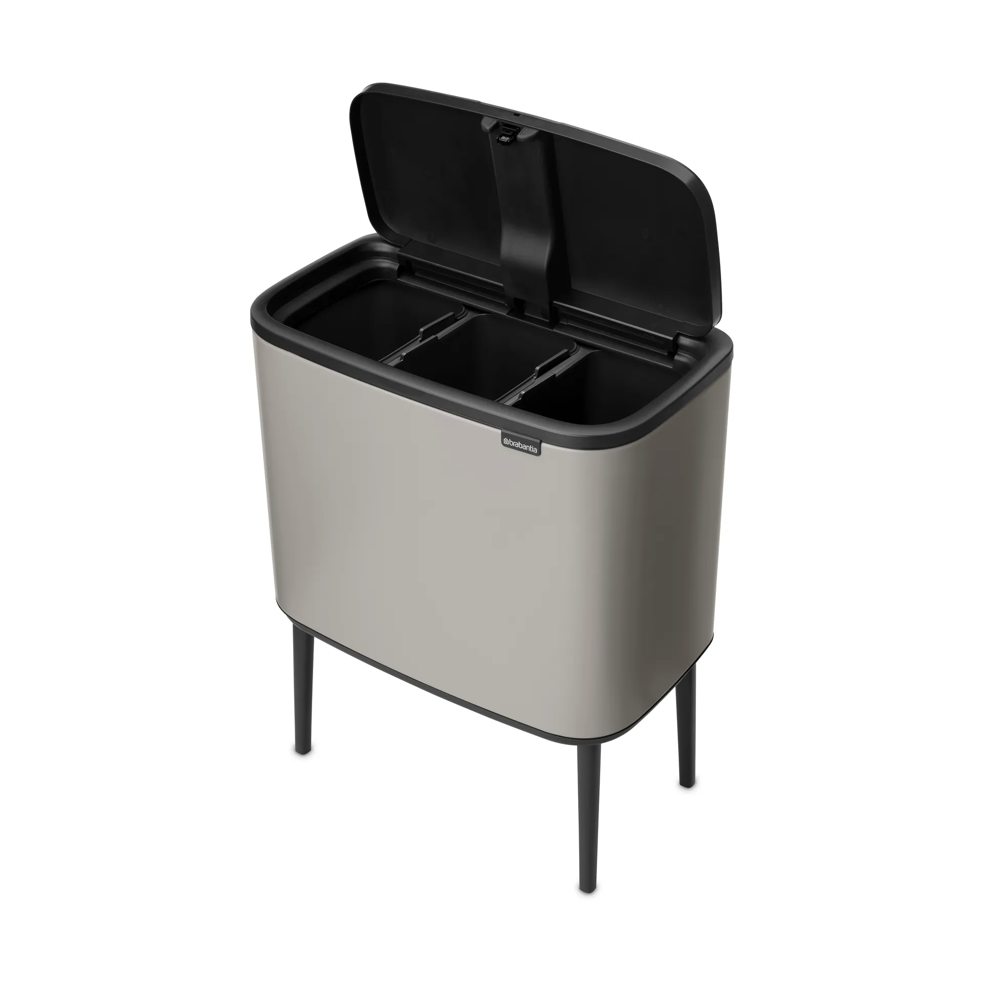 Bo touch bin 3x11 liter, Soft grey Brabantia