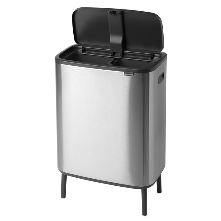 Bo touch bin high 2 x 30 L - Mattbørstet stål - Brabantia