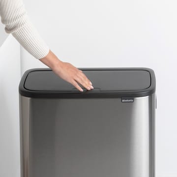 Bo touch bin high 2 x 30 L - Mattbørstet stål - Brabantia