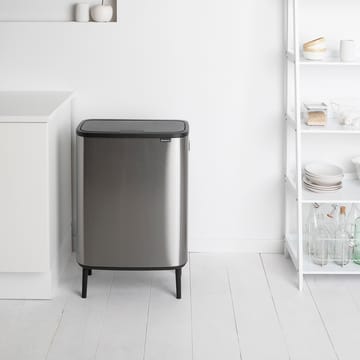 Bo touch bin high 2 x 30 L - Mattbørstet stål - Brabantia