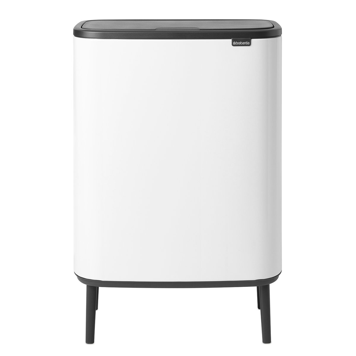 Brabantia Bo touch bin high 60 L Hvit
