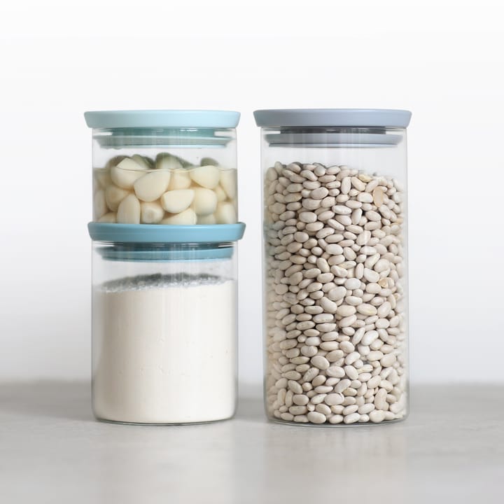 Brabantia glassboks 3-pakn., grå-blå Brabantia