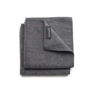 Brabantia klut microfiber 2-pakning - mørkegrå - Brabantia