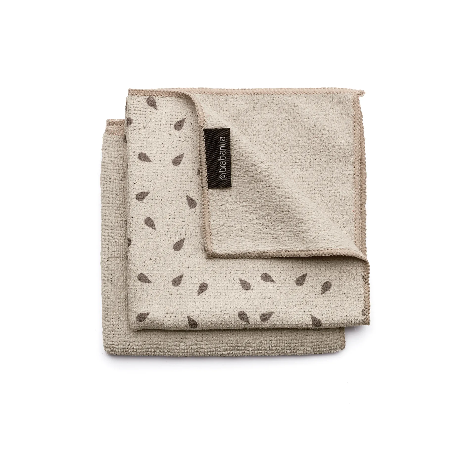 Brabantia klut microfiber 2-pakning, Soft Beige Brabantia