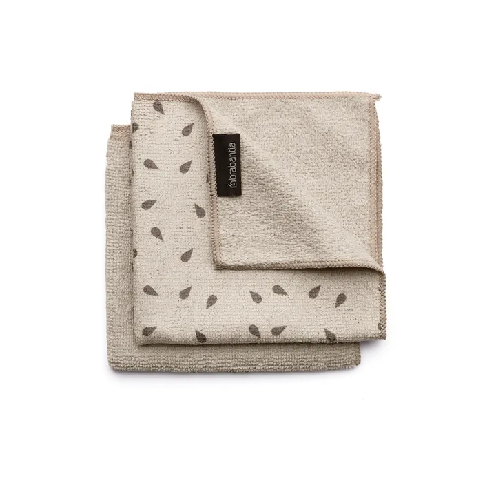 Brabantia klut microfiber 2-pakning - Soft Beige - Brabantia